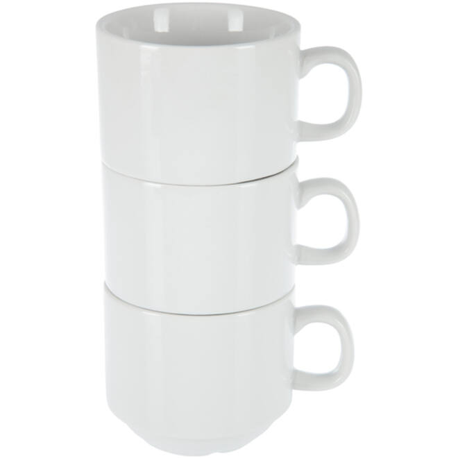 Theekop Olympia Whiteware 200 ml doos 12 stuks wit