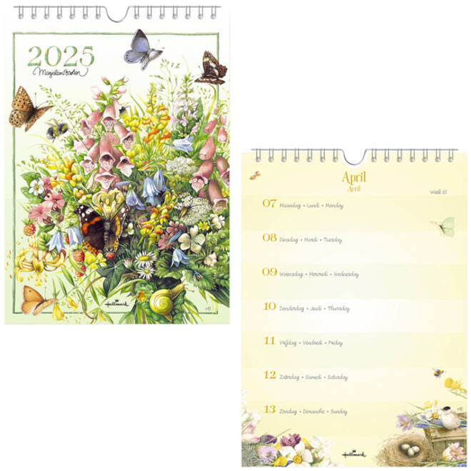 Weekkalender 2025 Hallmark Marjolein Bastin 165x230 bloemen