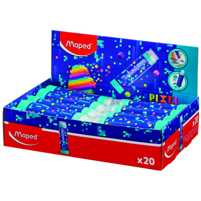 Gum Maped Pixel Party in tube display à 20 stuks