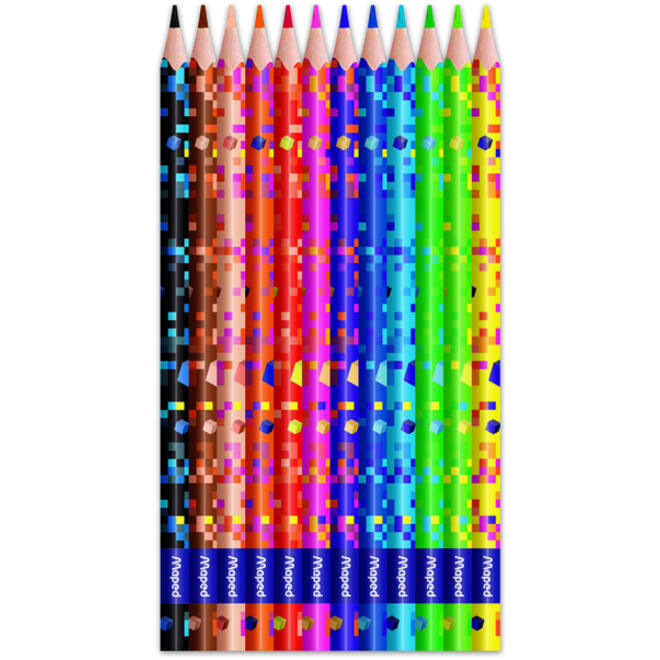 Kleurpotlood Maped Pixel Party set à 12 kleuren