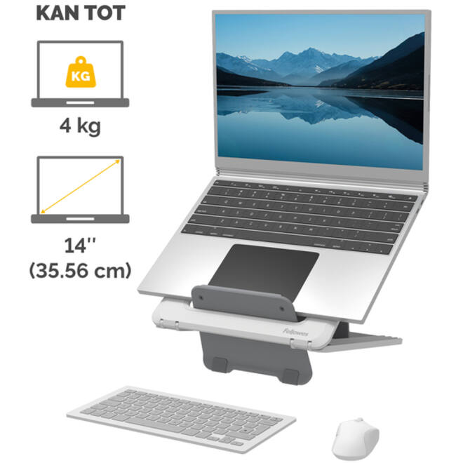 Laptopstandaard Fellowes Breyta wit