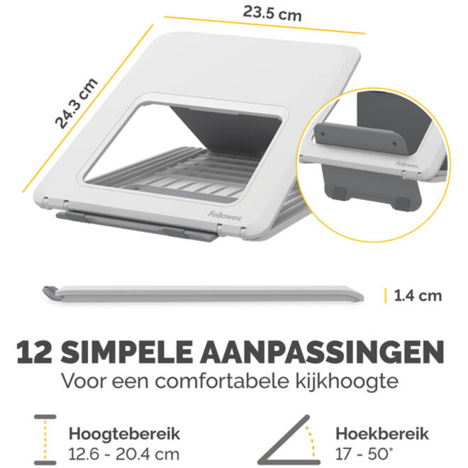 Laptopstandaard Fellowes Breyta wit