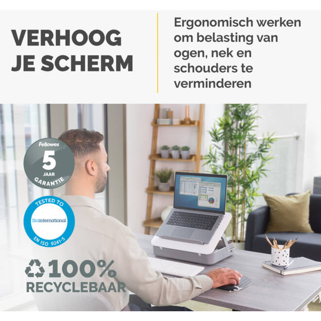 Laptopstandaard Draagtas Fellowes Breyta wit