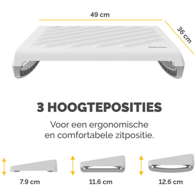 Voetensteun Fellowes Breyta wit