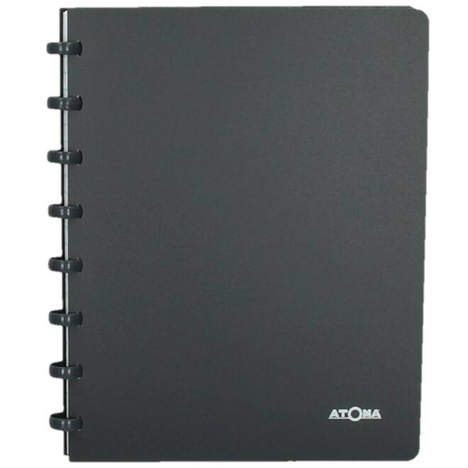 Adresboek Atoma A5 lijn 54vel 90gr PP assorti
