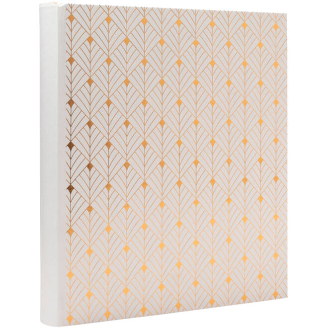 Fotoalbum Exacompta 29x32cm 60 zwarte pagina's Néo Déco wit