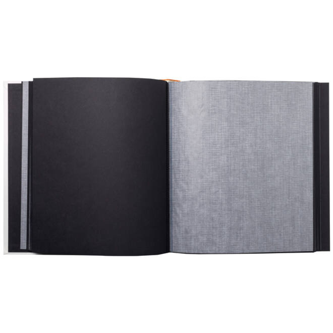 Fotoalbum Exacompta 29x32cm 60 zwarte pagina's Néo Déco wit