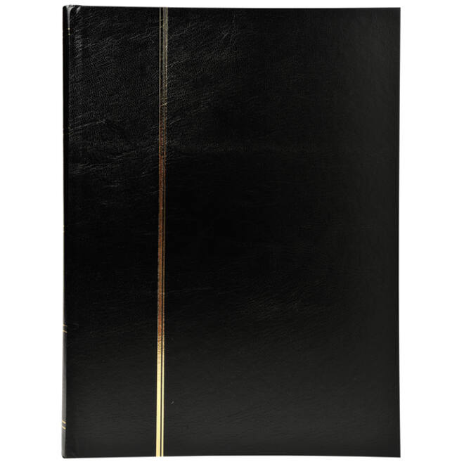 Postzegelalbum Exacompta 22.5x30.5cm 48 zwarte pagina's zwart