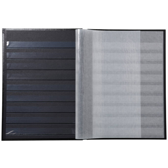 Postzegelalbum Exacompta 22.5x30.5cm 16 zwarte pagina's zwart