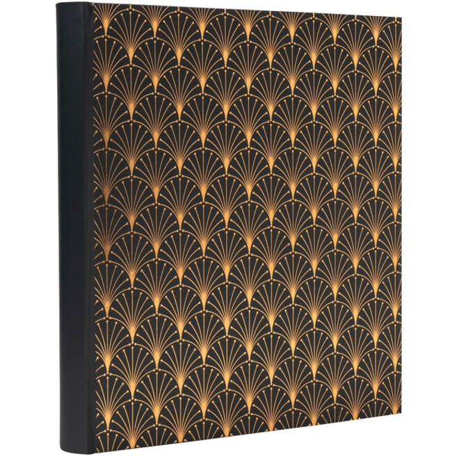 Fotoalbum Exacompta 29x32cm 60 zwarte pagina's Néo Déco zwart