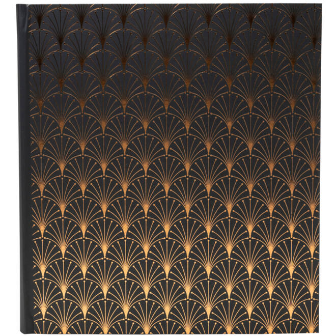 Fotoalbum Exacompta 29x32cm 60 zwarte pagina's Néo Déco zwart