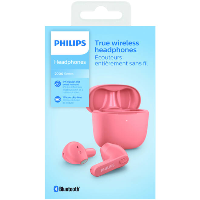 Oortelefoon Philips In-ear TWS TAT2236 roze