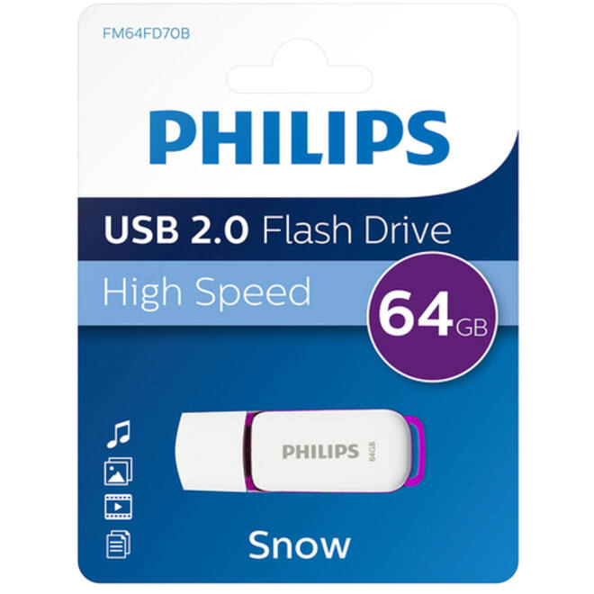USB-stick Philips Flash Drive Snow 64GB USB 2.0