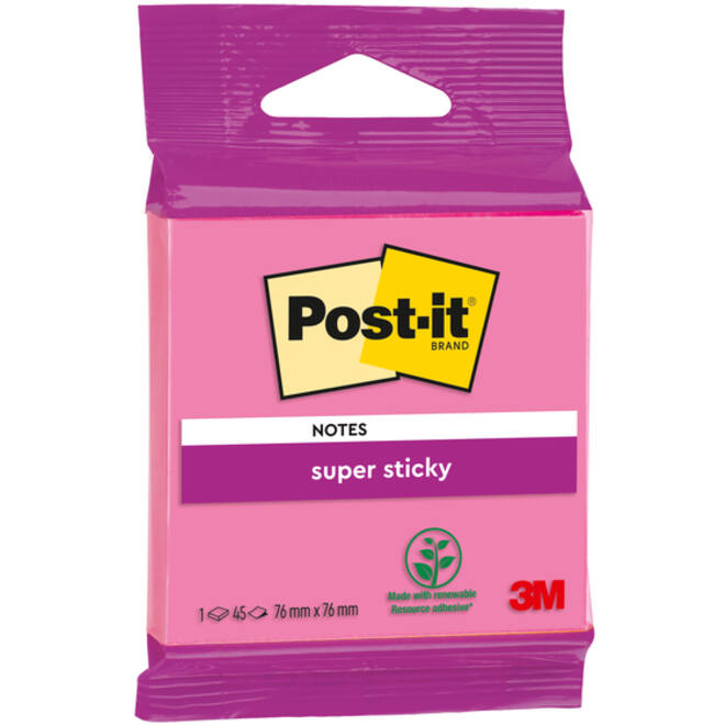 Memoblok 3M Post-it 6920 SS 76x76mm ass. kleur