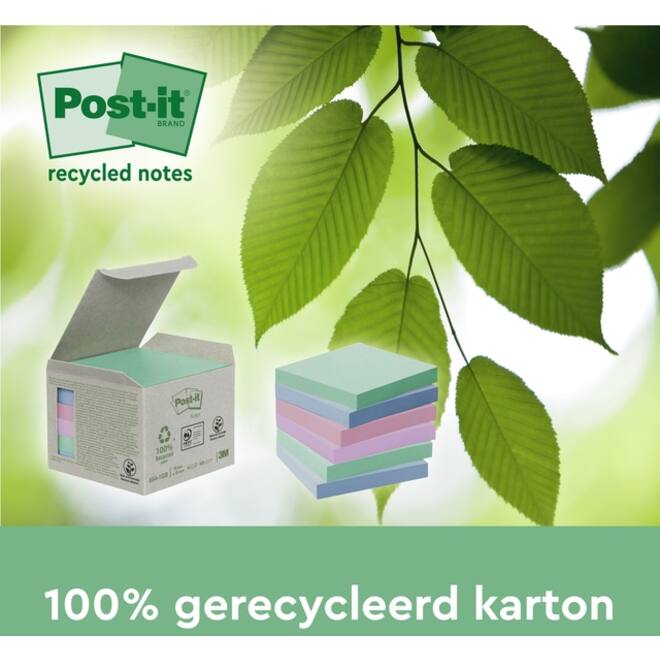 Memoblok 3M Post-it 622 RSS3COL 47.6x47.6mm assorti kleur