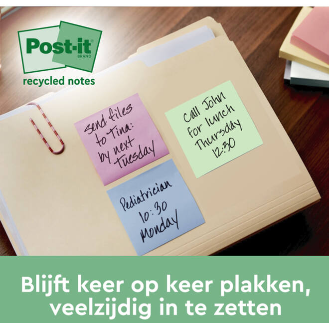 Memoblok 3M Post-it 622 RSS3COL 47.6x47.6mm assorti kleur