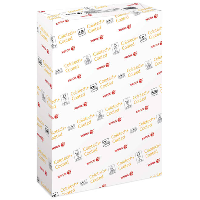 Laserpapier Xerox Colotech+ glossy coated A4 130gr wit 500vel