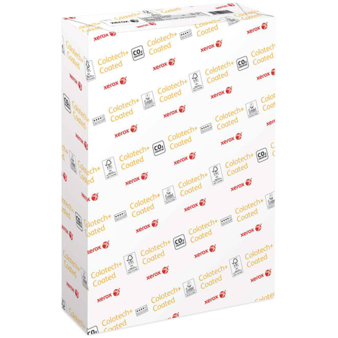 Laserpapier Xerox Colotech+ silk coated A4 130gr wit 500vel