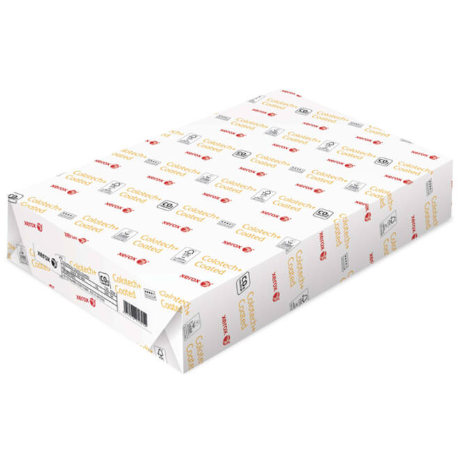 Laserpapier Xerox Colotech+ glossy coated A3 170gr wit 250vel