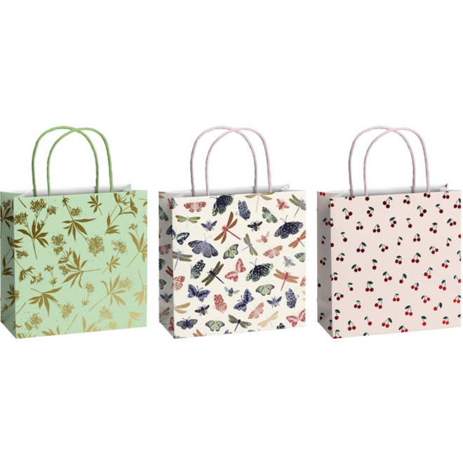 Cadeautasjes Stewo Nature 20x20cm set à 3 desins