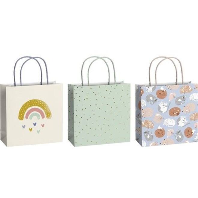 Cadeautasjes Stewo Baby 20x20cm set à 3 desins