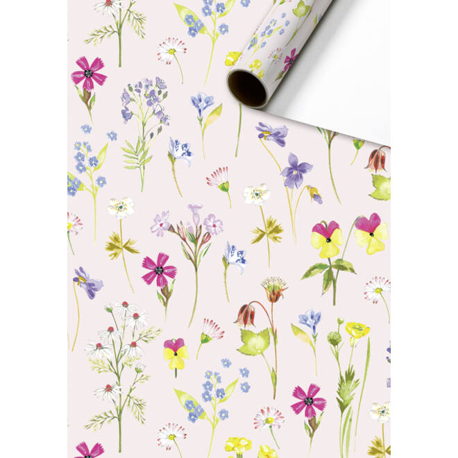 Inpakpapier Stewo Classic Bouquet 200x70cm assorti