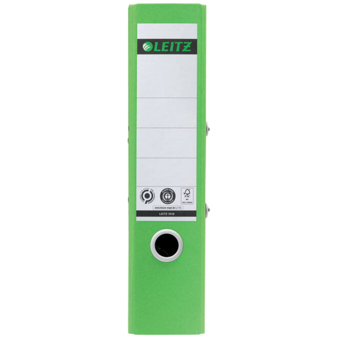 Ordner Leitz 180° Recycle 80 mm karton A4 groen