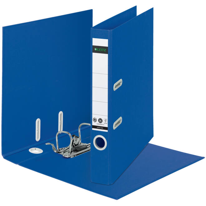 Ordner Leitz 180° Recycle 55 mm karton A4 blauw