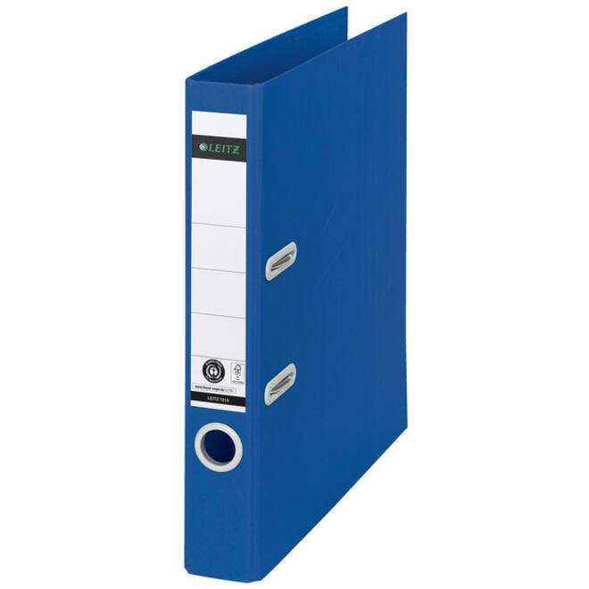 Ordner Leitz 180° Recycle 55 mm karton A4 blauw