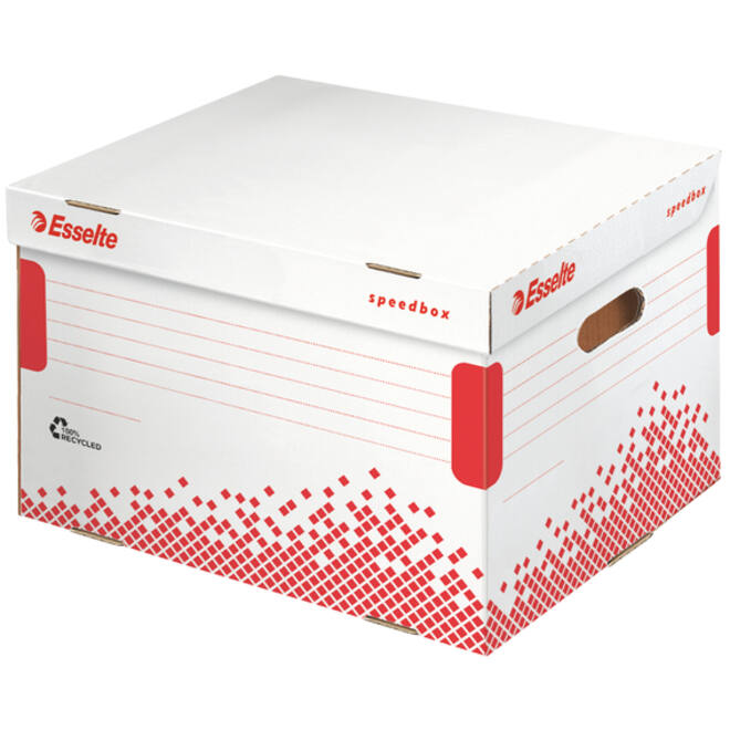 Opberg- en transportdoos Esselte Speedbox 392x301x334mm wit
