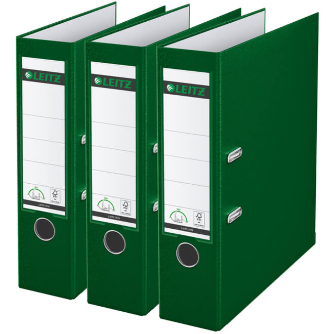 Ordner Leitz 180° 1010 A4 80 mm 3 stuks groen