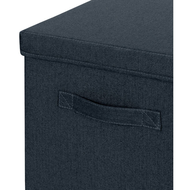 Opbergdoos Leitz gestoffeerd met deksel 330x325x380mm grijs 2 st
