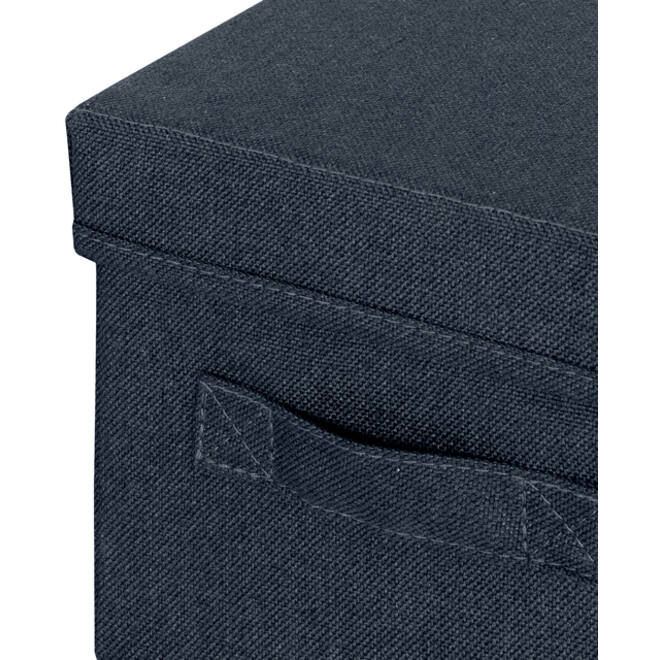 Opbergdoos Leitz gestoffeerd met deksel 190x160x285mm grijs 2 st