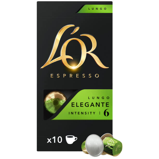 Koffiecups L'Or espresso Lungo Elegante 10 stuks