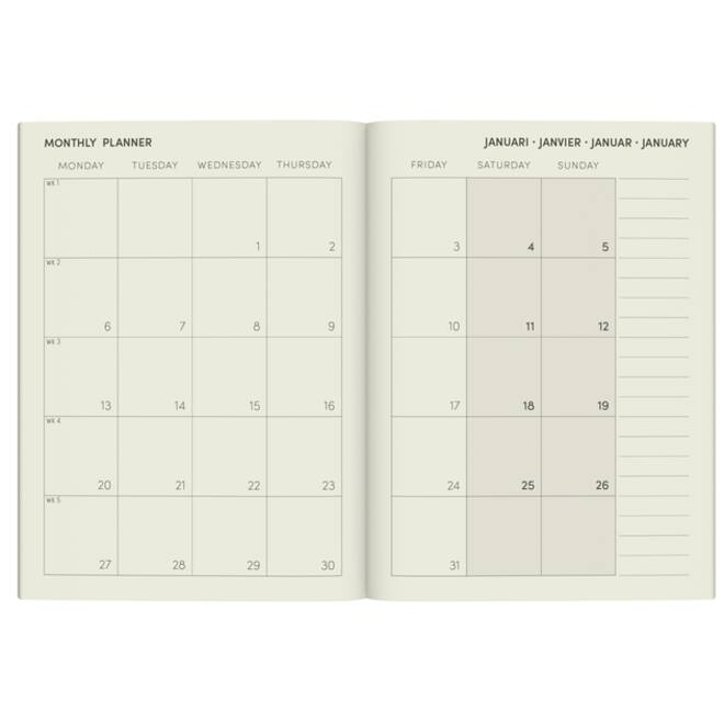 Agenda 2025 Lannoo Peanuts 7dagen/2pagina's