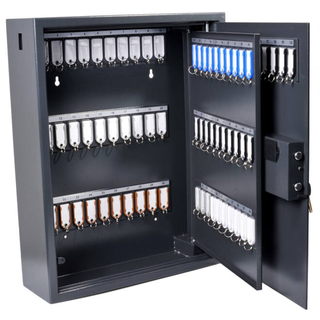 Sleutelkast Pavo high security magnetisch met fingerprintslot 100 haken 600x480x150mm