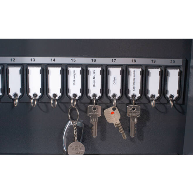 Sleutelkast Pavo high security magnetisch met fingerprintslot 20 haken 350x410x100mm