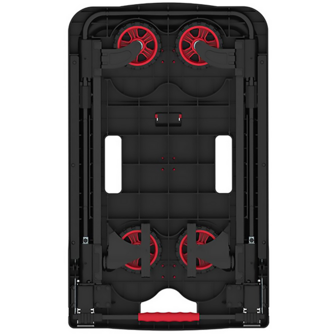 Transportkar Pavo platform trolley inklapbaar 137kg zwart