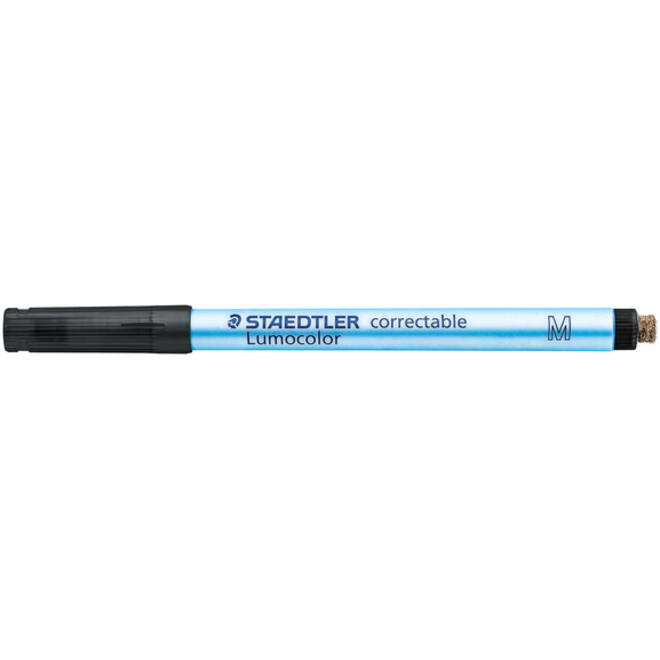 Viltstift Staedtler Lumocolor 305 non permanent correctable M zwart