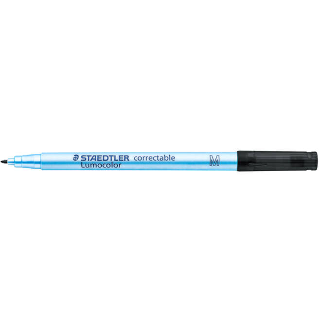 Viltstift Staedtler Lumocolor 305 non permanent correctable M zwart