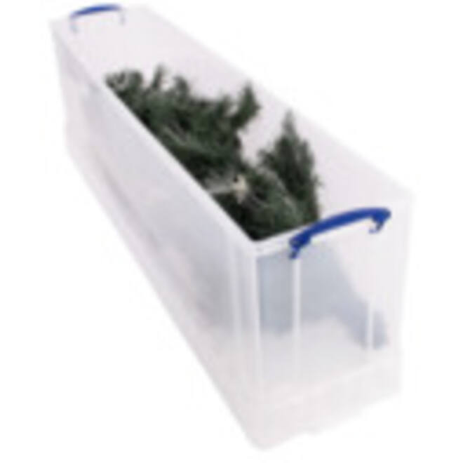 Opbergbox Really Useful 77 liter 1201x270x355mm transparant wit