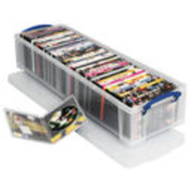 Opbergbox Really Useful 22 liter 800x255x155mm transparant wit