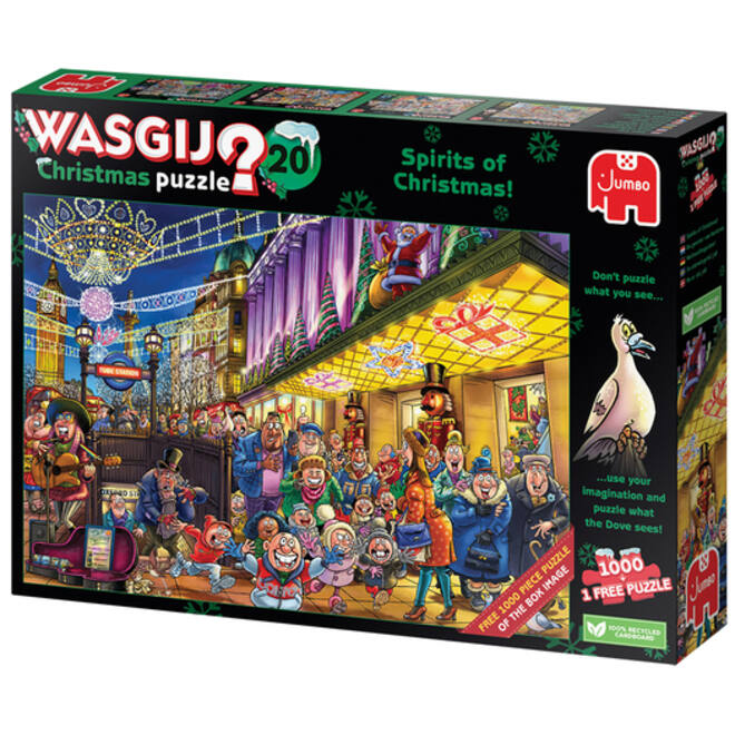 Puzzel Wasgij Christmas 20 - De Geesten van de Kermis! 2x1000st (1 puzzle for free)