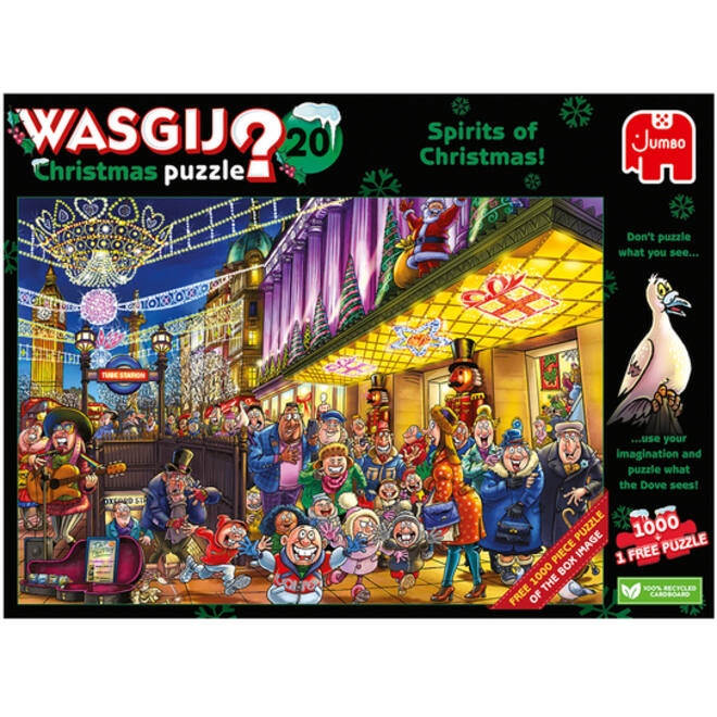 Puzzel Wasgij Christmas 20 - De Geesten van de Kermis! 2x1000st (1 puzzle for free)