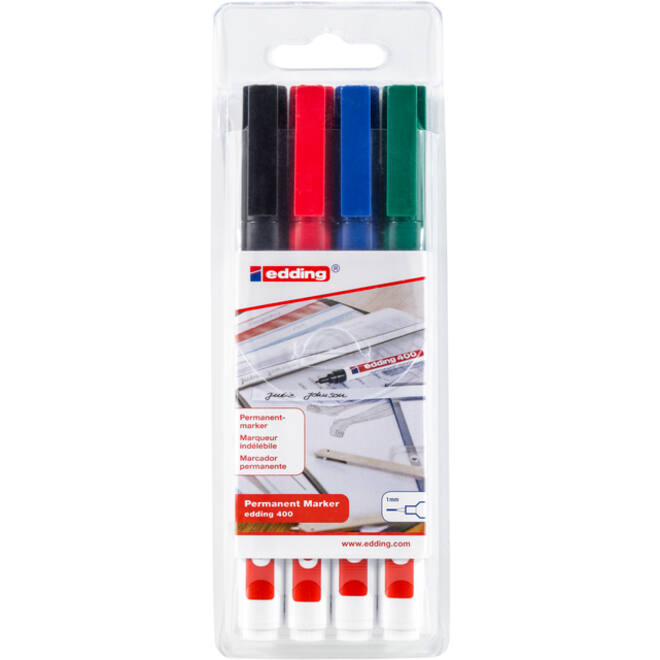 Viltstift edding 400 creatief rond 1mm assorti