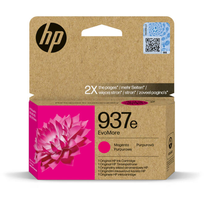 Inktcartridge HP 4S6W7NE 937E Evomore rood