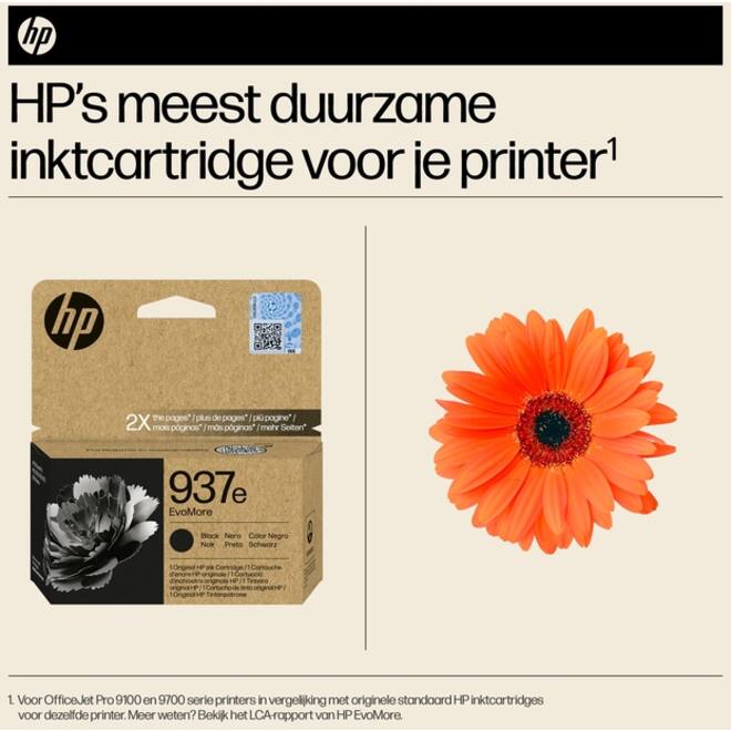 Inktcartridge HP 4S6W9NE 937E Evomore zwart