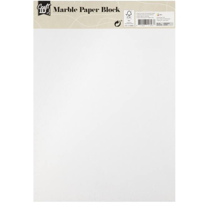 Hobbykarton CraftID A4 175gr marmer 16 vel