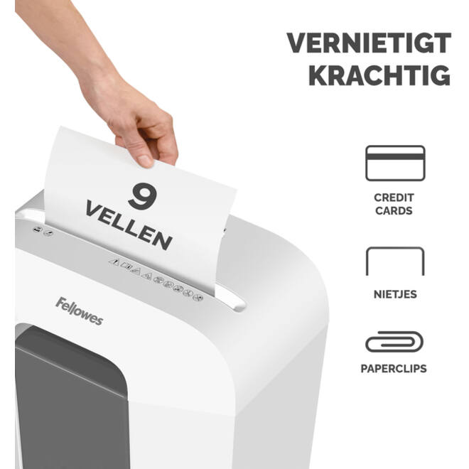 Papiervernietiger Fellowes Powershred LX50 snippers 4x37mm wit