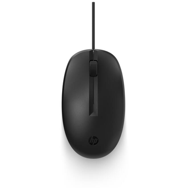 Muis HP 125 bedraad zwart
